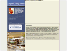 Tablet Screenshot of californiadiningservices.com